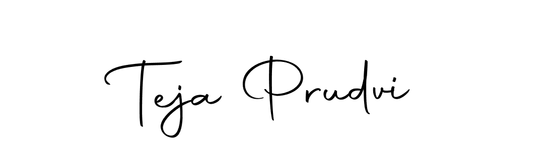 Autography-DOLnW is a professional signature style that is perfect for those who want to add a touch of class to their signature. It is also a great choice for those who want to make their signature more unique. Get Teja Prudvi name to fancy signature for free. Teja Prudvi signature style 10 images and pictures png
