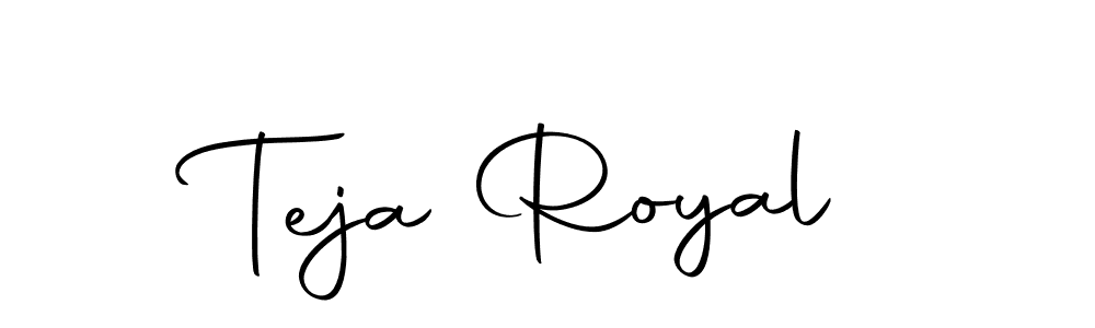 Teja Royal stylish signature style. Best Handwritten Sign (Autography-DOLnW) for my name. Handwritten Signature Collection Ideas for my name Teja Royal. Teja Royal signature style 10 images and pictures png