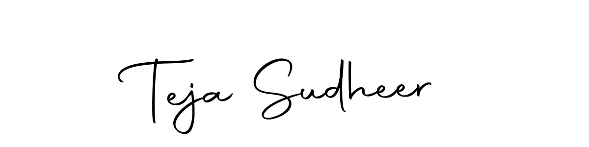 Design your own signature with our free online signature maker. With this signature software, you can create a handwritten (Autography-DOLnW) signature for name Teja Sudheer. Teja Sudheer signature style 10 images and pictures png