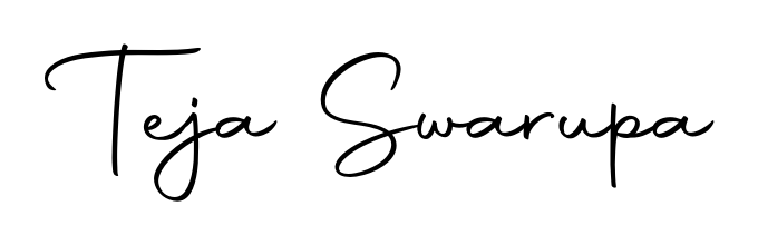 Turn your name Teja Swarupa into a signature brand with Autography-DOLnW styling. Download in standard PNG or transparent format anytime. Teja Swarupa signature style 10 images and pictures png