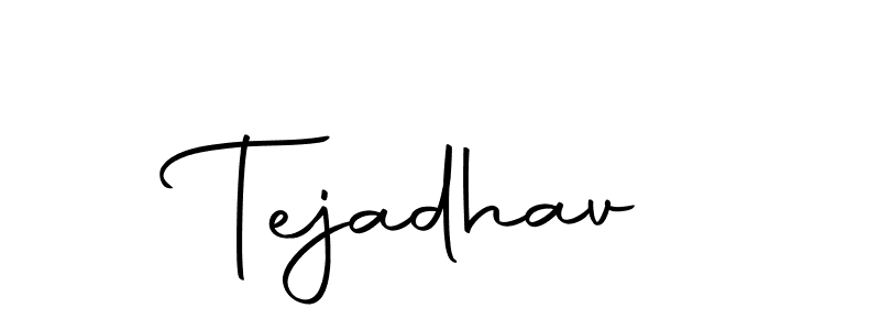 Design your own signature with our free online signature maker. With this signature software, you can create a handwritten (Autography-DOLnW) signature for name Tejadhav. Tejadhav signature style 10 images and pictures png
