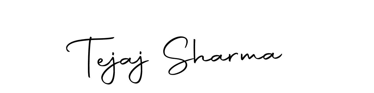 How to make Tejaj Sharma name signature. Use Autography-DOLnW style for creating short signs online. This is the latest handwritten sign. Tejaj Sharma signature style 10 images and pictures png