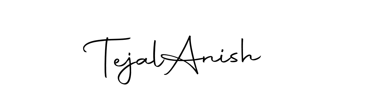Autography-DOLnW is a professional signature style that is perfect for those who want to add a touch of class to their signature. It is also a great choice for those who want to make their signature more unique. Get Tejal  Anish name to fancy signature for free. Tejal  Anish signature style 10 images and pictures png