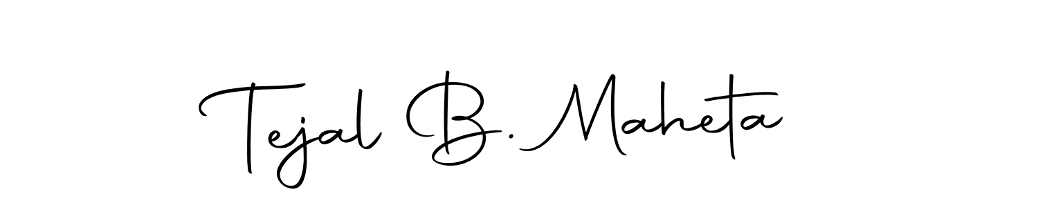 Create a beautiful signature design for name Tejal B. Maheta. With this signature (Autography-DOLnW) fonts, you can make a handwritten signature for free. Tejal B. Maheta signature style 10 images and pictures png
