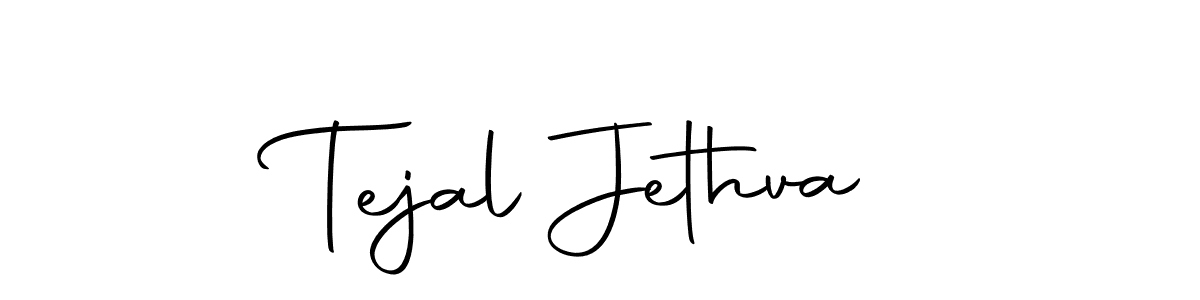 Tejal Jethva stylish signature style. Best Handwritten Sign (Autography-DOLnW) for my name. Handwritten Signature Collection Ideas for my name Tejal Jethva. Tejal Jethva signature style 10 images and pictures png