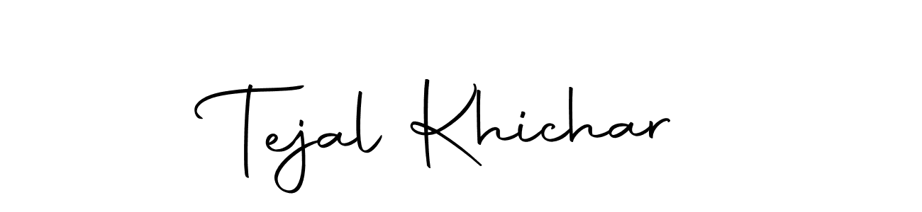 Use a signature maker to create a handwritten signature online. With this signature software, you can design (Autography-DOLnW) your own signature for name Tejal Khichar. Tejal Khichar signature style 10 images and pictures png