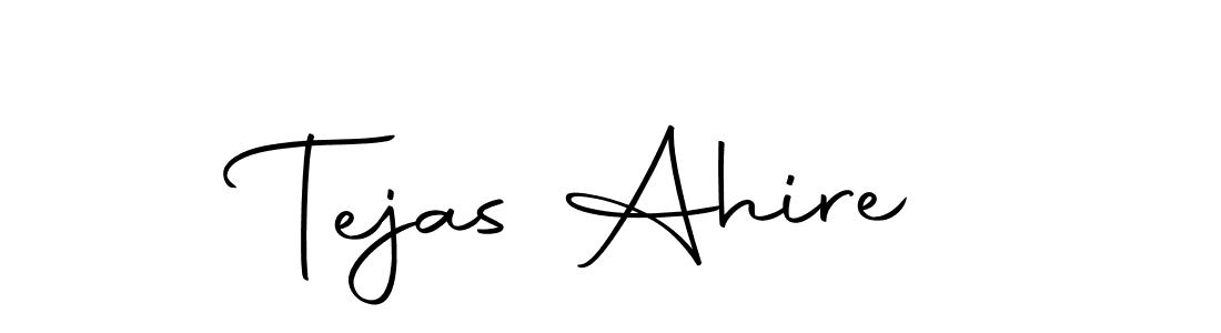 Tejas Ahire stylish signature style. Best Handwritten Sign (Autography-DOLnW) for my name. Handwritten Signature Collection Ideas for my name Tejas Ahire. Tejas Ahire signature style 10 images and pictures png