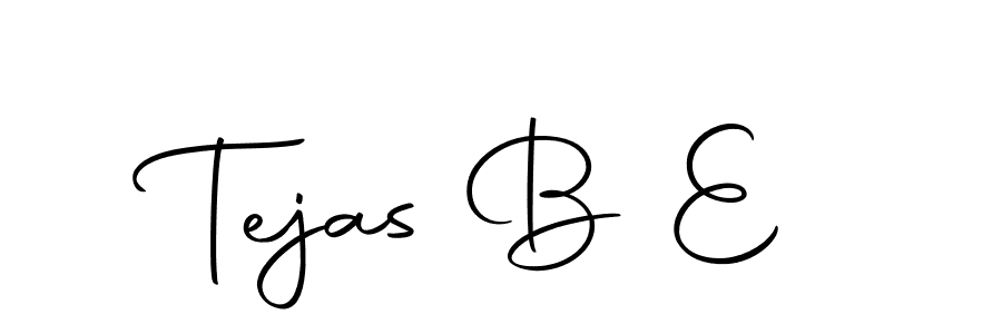 Create a beautiful signature design for name Tejas B E. With this signature (Autography-DOLnW) fonts, you can make a handwritten signature for free. Tejas B E signature style 10 images and pictures png