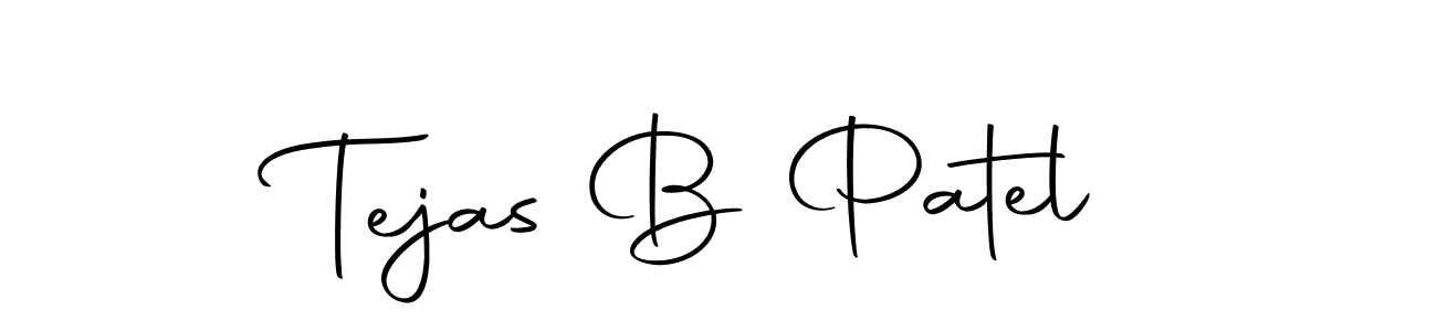 How to make Tejas B Patel name signature. Use Autography-DOLnW style for creating short signs online. This is the latest handwritten sign. Tejas B Patel signature style 10 images and pictures png