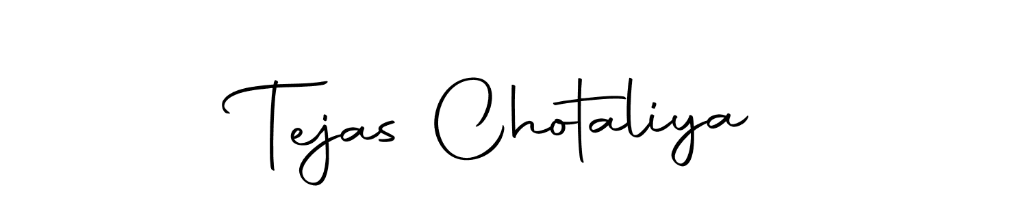 Design your own signature with our free online signature maker. With this signature software, you can create a handwritten (Autography-DOLnW) signature for name Tejas Chotaliya. Tejas Chotaliya signature style 10 images and pictures png