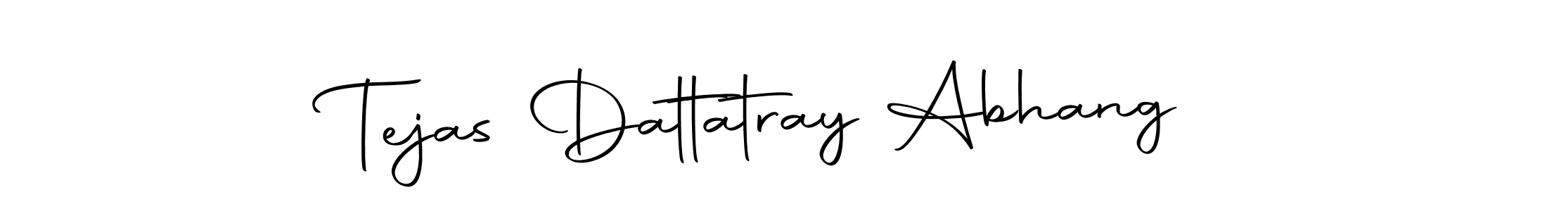 Create a beautiful signature design for name Tejas Dattatray Abhang. With this signature (Autography-DOLnW) fonts, you can make a handwritten signature for free. Tejas Dattatray Abhang signature style 10 images and pictures png