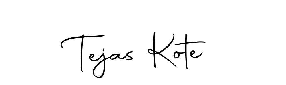 You should practise on your own different ways (Autography-DOLnW) to write your name (Tejas Kote) in signature. don't let someone else do it for you. Tejas Kote signature style 10 images and pictures png