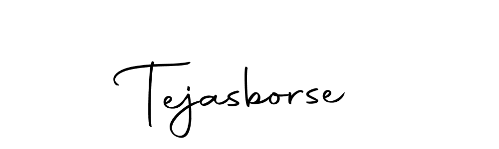 Create a beautiful signature design for name Tejasborse. With this signature (Autography-DOLnW) fonts, you can make a handwritten signature for free. Tejasborse signature style 10 images and pictures png