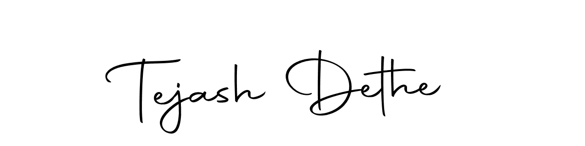 Similarly Autography-DOLnW is the best handwritten signature design. Signature creator online .You can use it as an online autograph creator for name Tejash Dethe. Tejash Dethe signature style 10 images and pictures png