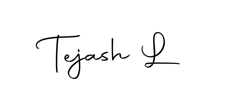 if you are searching for the best signature style for your name Tejash L. so please give up your signature search. here we have designed multiple signature styles  using Autography-DOLnW. Tejash L signature style 10 images and pictures png