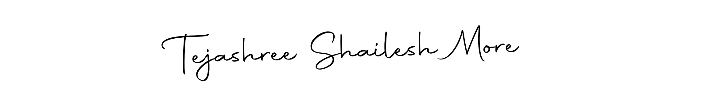 Design your own signature with our free online signature maker. With this signature software, you can create a handwritten (Autography-DOLnW) signature for name Tejashree Shailesh More. Tejashree Shailesh More signature style 10 images and pictures png