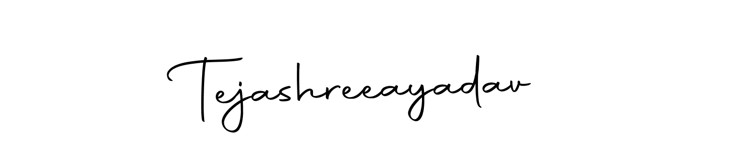 Create a beautiful signature design for name Tejashreeayadav. With this signature (Autography-DOLnW) fonts, you can make a handwritten signature for free. Tejashreeayadav signature style 10 images and pictures png