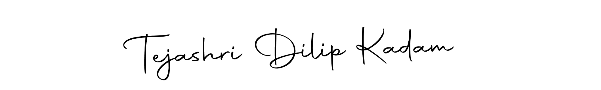 How to make Tejashri Dilip Kadam name signature. Use Autography-DOLnW style for creating short signs online. This is the latest handwritten sign. Tejashri Dilip Kadam signature style 10 images and pictures png
