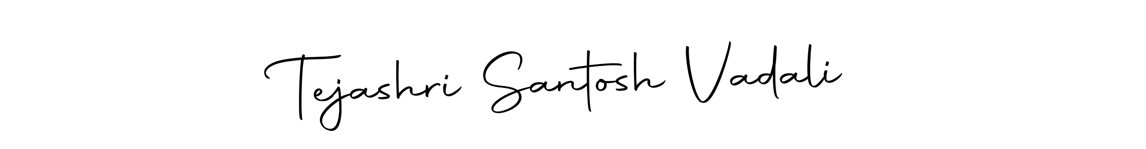 Create a beautiful signature design for name Tejashri Santosh Vadali. With this signature (Autography-DOLnW) fonts, you can make a handwritten signature for free. Tejashri Santosh Vadali signature style 10 images and pictures png