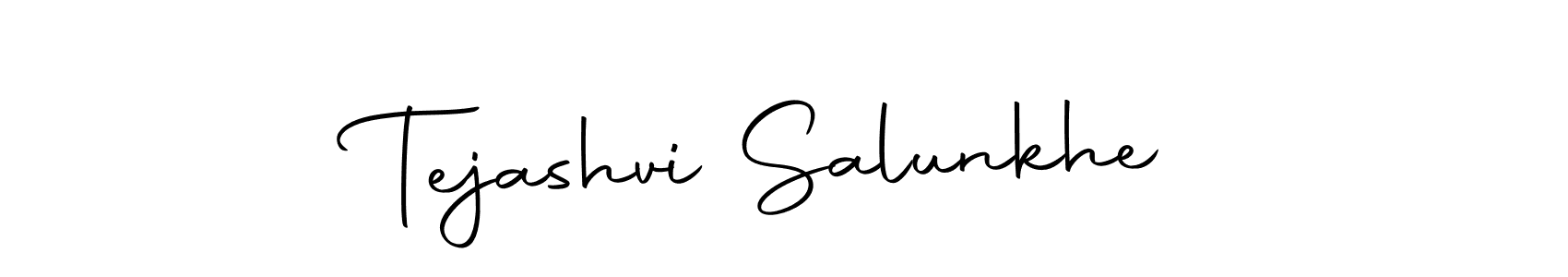 Tejashvi Salunkhe stylish signature style. Best Handwritten Sign (Autography-DOLnW) for my name. Handwritten Signature Collection Ideas for my name Tejashvi Salunkhe. Tejashvi Salunkhe signature style 10 images and pictures png
