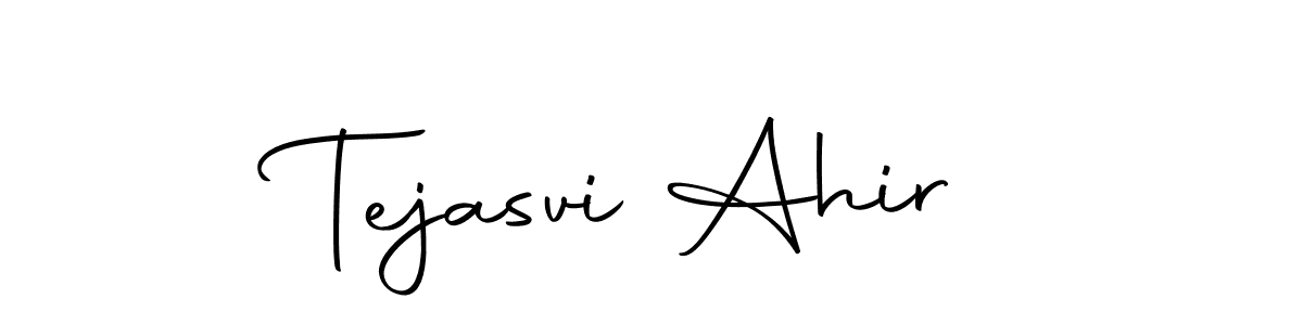Make a short Tejasvi Ahir signature style. Manage your documents anywhere anytime using Autography-DOLnW. Create and add eSignatures, submit forms, share and send files easily. Tejasvi Ahir signature style 10 images and pictures png