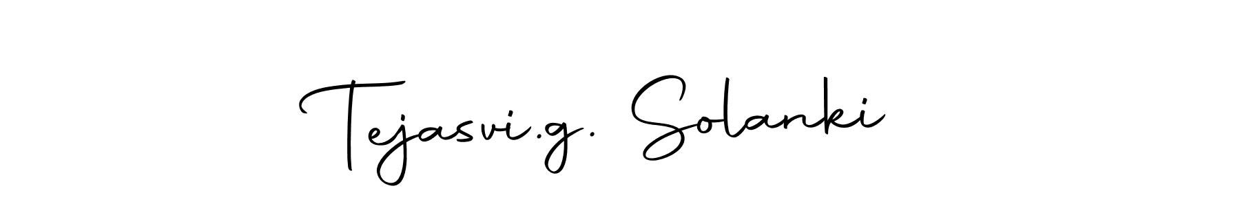 Design your own signature with our free online signature maker. With this signature software, you can create a handwritten (Autography-DOLnW) signature for name Tejasvi.g. Solanki. Tejasvi.g. Solanki signature style 10 images and pictures png