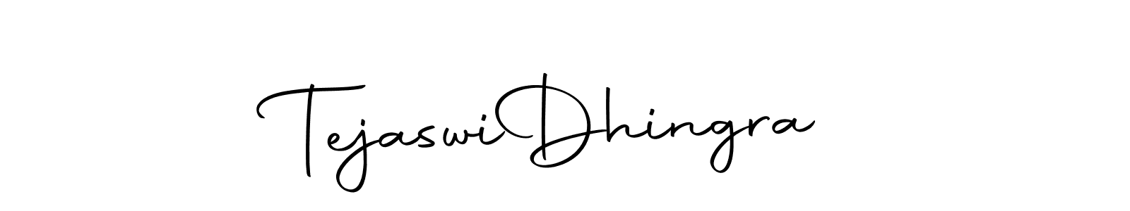 How to make Tejaswi  Dhingra name signature. Use Autography-DOLnW style for creating short signs online. This is the latest handwritten sign. Tejaswi  Dhingra signature style 10 images and pictures png