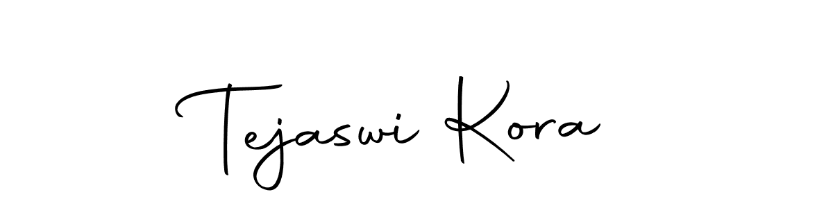 Make a beautiful signature design for name Tejaswi Kora. With this signature (Autography-DOLnW) style, you can create a handwritten signature for free. Tejaswi Kora signature style 10 images and pictures png