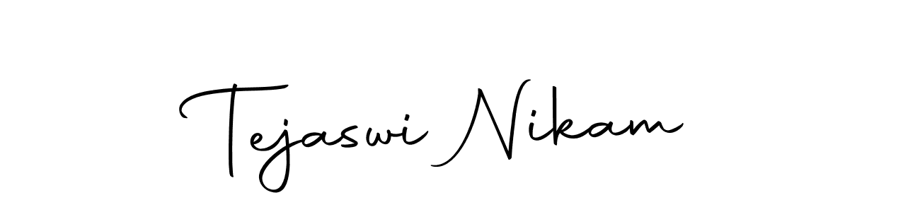 Create a beautiful signature design for name Tejaswi Nikam. With this signature (Autography-DOLnW) fonts, you can make a handwritten signature for free. Tejaswi Nikam signature style 10 images and pictures png