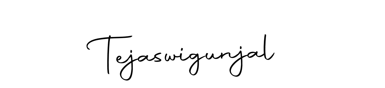 How to make Tejaswigunjal signature? Autography-DOLnW is a professional autograph style. Create handwritten signature for Tejaswigunjal name. Tejaswigunjal signature style 10 images and pictures png