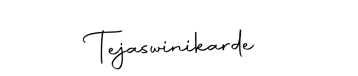 Create a beautiful signature design for name Tejaswinikarde. With this signature (Autography-DOLnW) fonts, you can make a handwritten signature for free. Tejaswinikarde signature style 10 images and pictures png