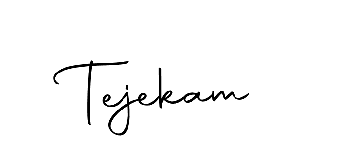 Make a beautiful signature design for name Tejekam. With this signature (Autography-DOLnW) style, you can create a handwritten signature for free. Tejekam signature style 10 images and pictures png