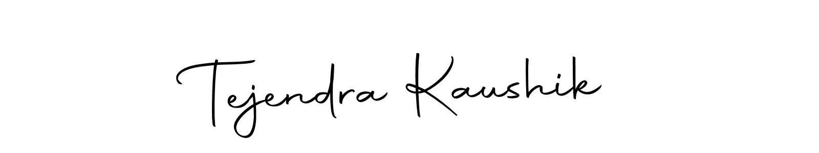 How to make Tejendra Kaushik name signature. Use Autography-DOLnW style for creating short signs online. This is the latest handwritten sign. Tejendra Kaushik signature style 10 images and pictures png