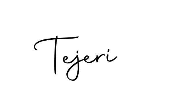 Create a beautiful signature design for name Tejeri. With this signature (Autography-DOLnW) fonts, you can make a handwritten signature for free. Tejeri signature style 10 images and pictures png
