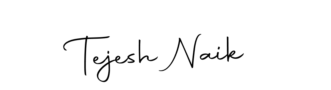 How to make Tejesh Naik name signature. Use Autography-DOLnW style for creating short signs online. This is the latest handwritten sign. Tejesh Naik signature style 10 images and pictures png