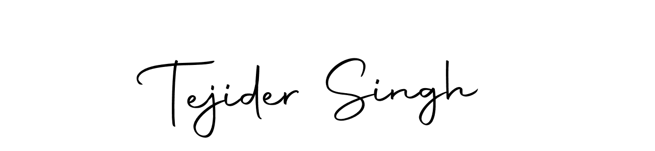 How to make Tejider Singh name signature. Use Autography-DOLnW style for creating short signs online. This is the latest handwritten sign. Tejider Singh signature style 10 images and pictures png