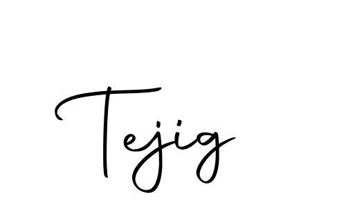 Use a signature maker to create a handwritten signature online. With this signature software, you can design (Autography-DOLnW) your own signature for name Tejig. Tejig signature style 10 images and pictures png