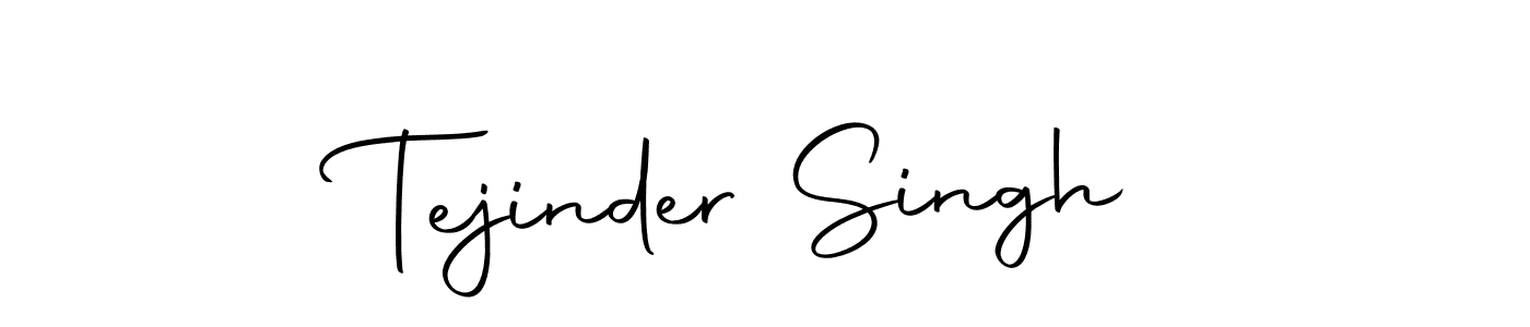 Create a beautiful signature design for name Tejinder Singh. With this signature (Autography-DOLnW) fonts, you can make a handwritten signature for free. Tejinder Singh signature style 10 images and pictures png