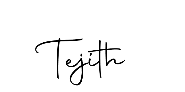 How to make Tejith signature? Autography-DOLnW is a professional autograph style. Create handwritten signature for Tejith name. Tejith signature style 10 images and pictures png