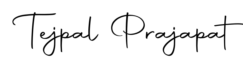 The Autography-DOLnW handwriting style adds charm and authenticity to name Tejpal Prajapat. A wonderful choice for personal thank-you notes. Tejpal Prajapat signature style 10 images and pictures png