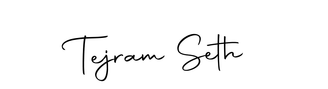 Autography-DOLnW is a professional signature style that is perfect for those who want to add a touch of class to their signature. It is also a great choice for those who want to make their signature more unique. Get Tejram Seth name to fancy signature for free. Tejram Seth signature style 10 images and pictures png