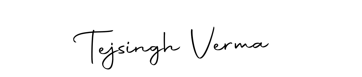 Design your own signature with our free online signature maker. With this signature software, you can create a handwritten (Autography-DOLnW) signature for name Tejsingh Verma. Tejsingh Verma signature style 10 images and pictures png