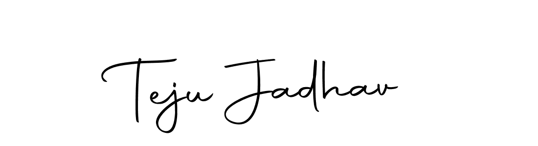 Also we have Teju Jadhav name is the best signature style. Create professional handwritten signature collection using Autography-DOLnW autograph style. Teju Jadhav signature style 10 images and pictures png