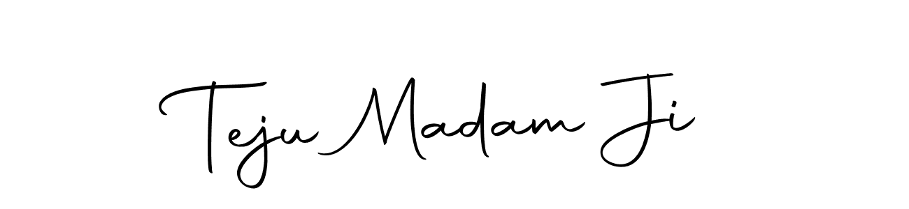 Autography-DOLnW is a professional signature style that is perfect for those who want to add a touch of class to their signature. It is also a great choice for those who want to make their signature more unique. Get Teju Madam Ji name to fancy signature for free. Teju Madam Ji signature style 10 images and pictures png