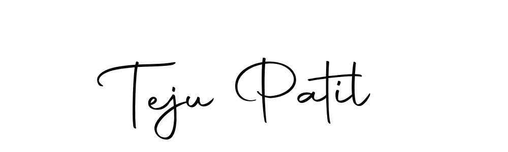Create a beautiful signature design for name Teju Patil. With this signature (Autography-DOLnW) fonts, you can make a handwritten signature for free. Teju Patil signature style 10 images and pictures png