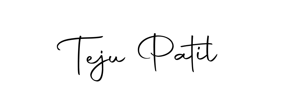 Create a beautiful signature design for name Teju Patil. With this signature (Autography-DOLnW) fonts, you can make a handwritten signature for free. Teju Patil signature style 10 images and pictures png