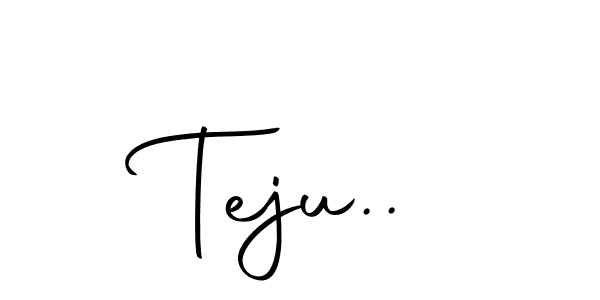 Make a beautiful signature design for name Teju... Use this online signature maker to create a handwritten signature for free. Teju.. signature style 10 images and pictures png