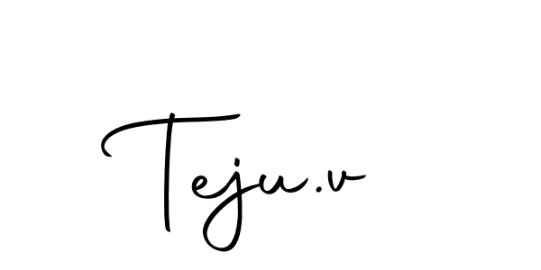 Here are the top 10 professional signature styles for the name Teju.v. These are the best autograph styles you can use for your name. Teju.v signature style 10 images and pictures png