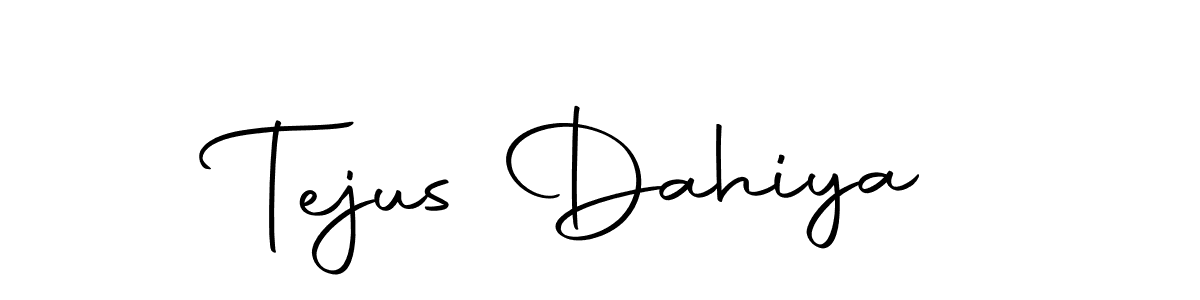 The best way (Autography-DOLnW) to make a short signature is to pick only two or three words in your name. The name Tejus Dahiya include a total of six letters. For converting this name. Tejus Dahiya signature style 10 images and pictures png