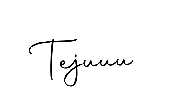 Design your own signature with our free online signature maker. With this signature software, you can create a handwritten (Autography-DOLnW) signature for name Tejuuu. Tejuuu signature style 10 images and pictures png